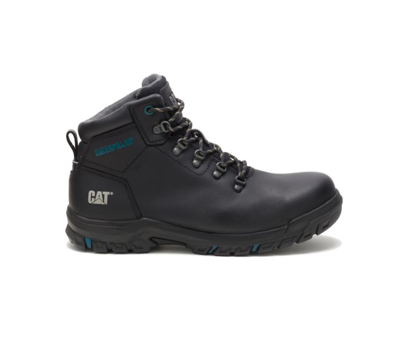 Damske Pracovne Topanky Caterpillar - Mae Steel Toe Waterproof - Čierne ( 8349-ASXUP )